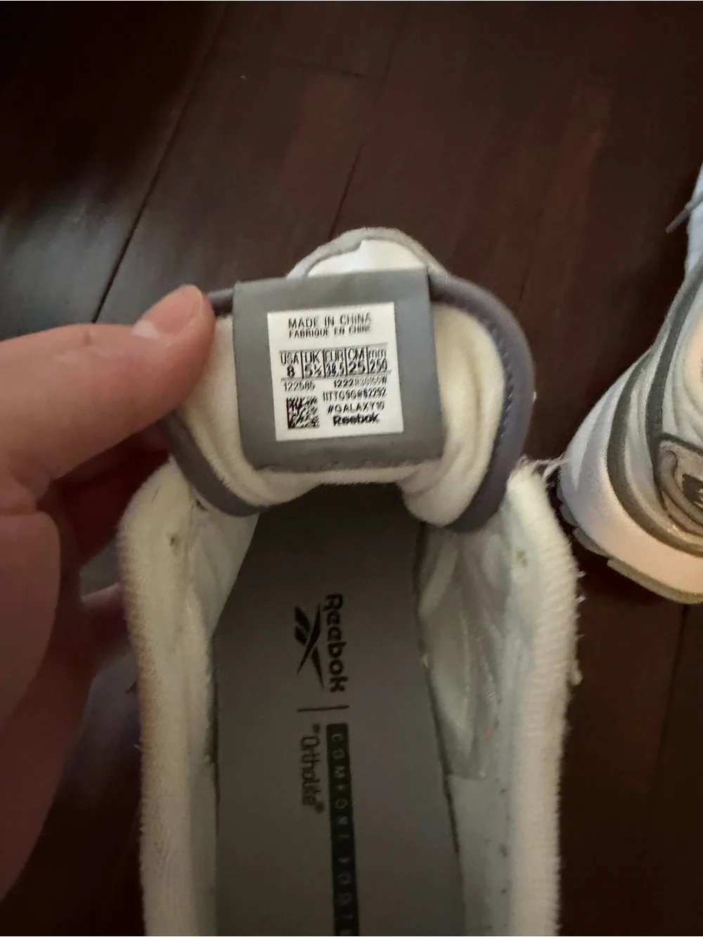 Reebok Kids Sneakers in White and Light Gray
